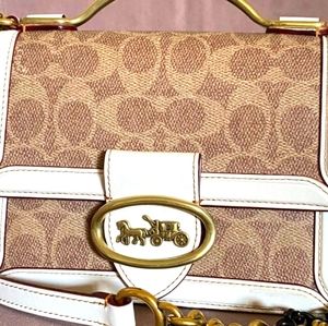 Designer COACH Riley 18 top handle